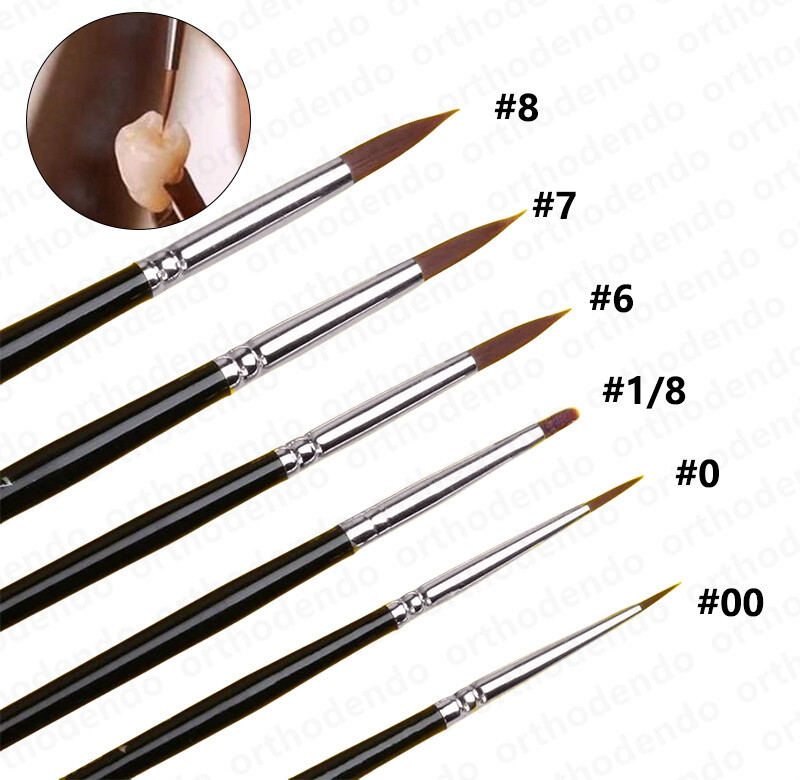 1pcs Dental Porcelain Brush Pen Glaze Ceramic Brush Pen Dental Technician Tools
