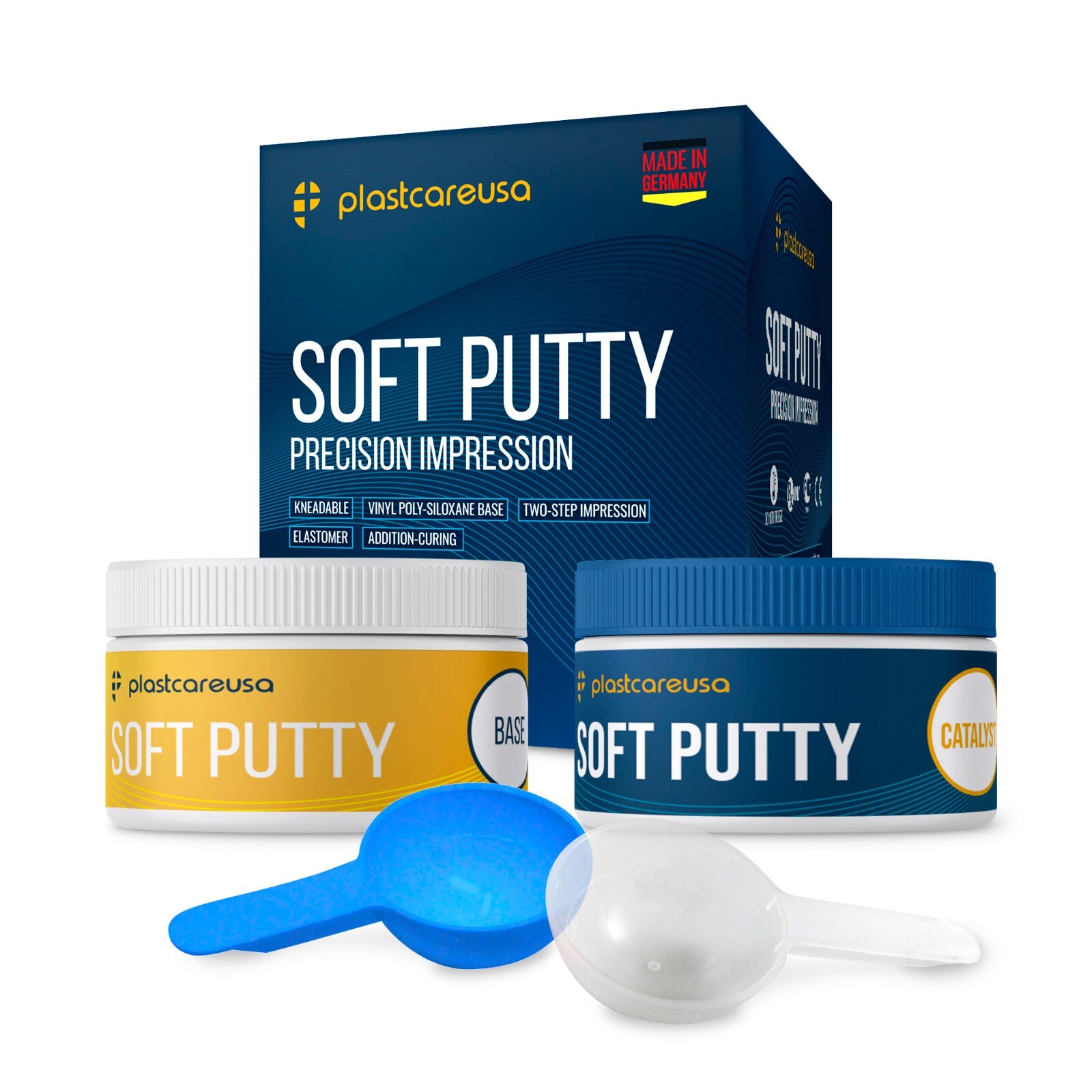 Dental Soft Putty Regular Set Impression Material (290 ml Base + Catalyst) Ger