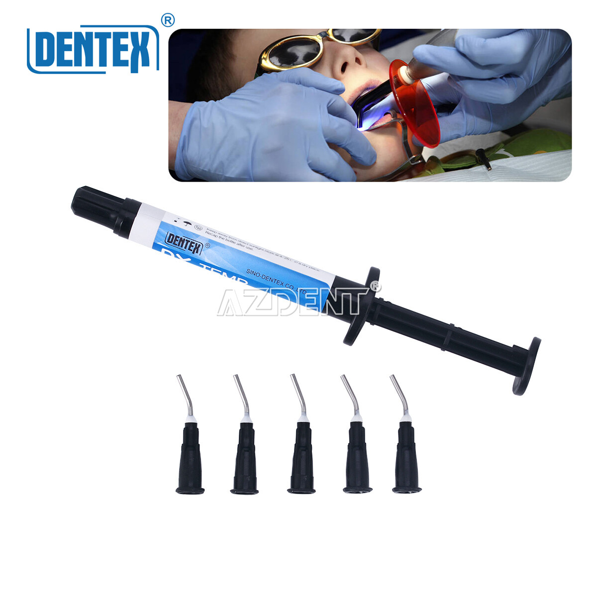 DENTEX Dental Temporary Flowable Resin Prepare For Filling Teeth Cavity Material