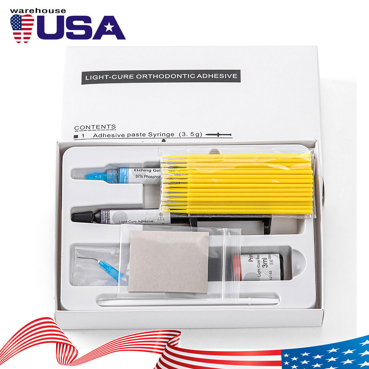 Orthodontic Dental Light Cure Brackets Braces Adhesive Bonding System Resin