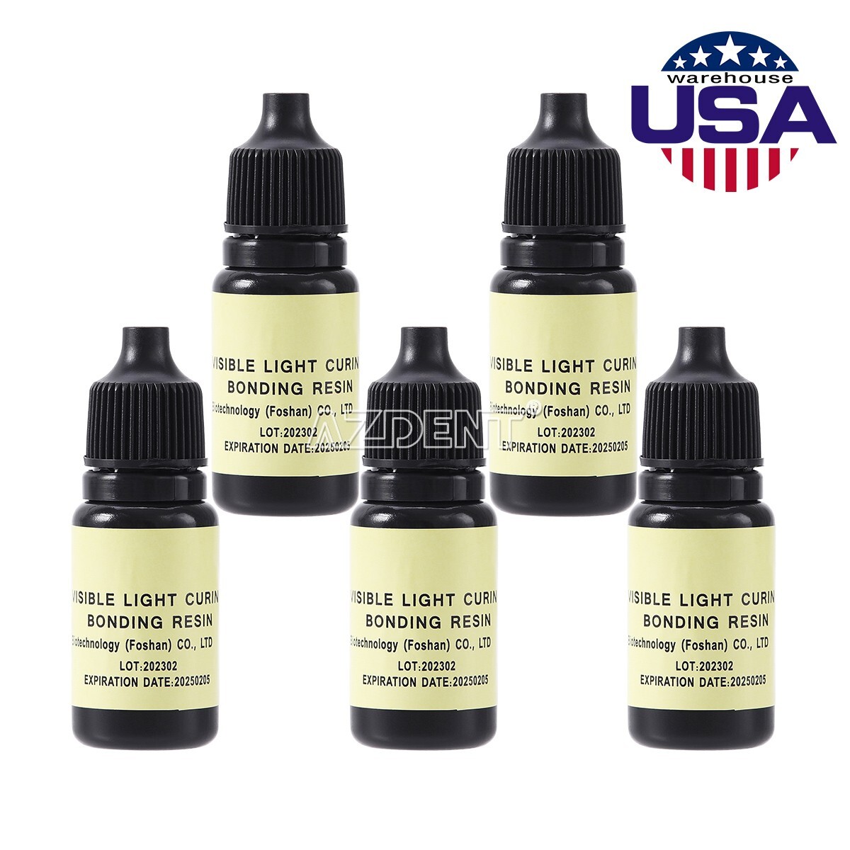 5x Dental Visible Light Curing Adhesive Resin Adhesive for Dentin and Enamel 5ml