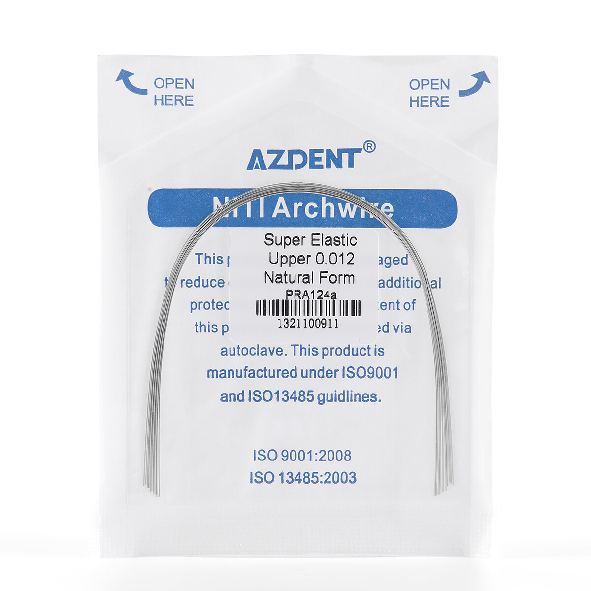 10Pcs/Pack Dental Orthodontic Arch Wire Super Elastic NITI Round Natural Form