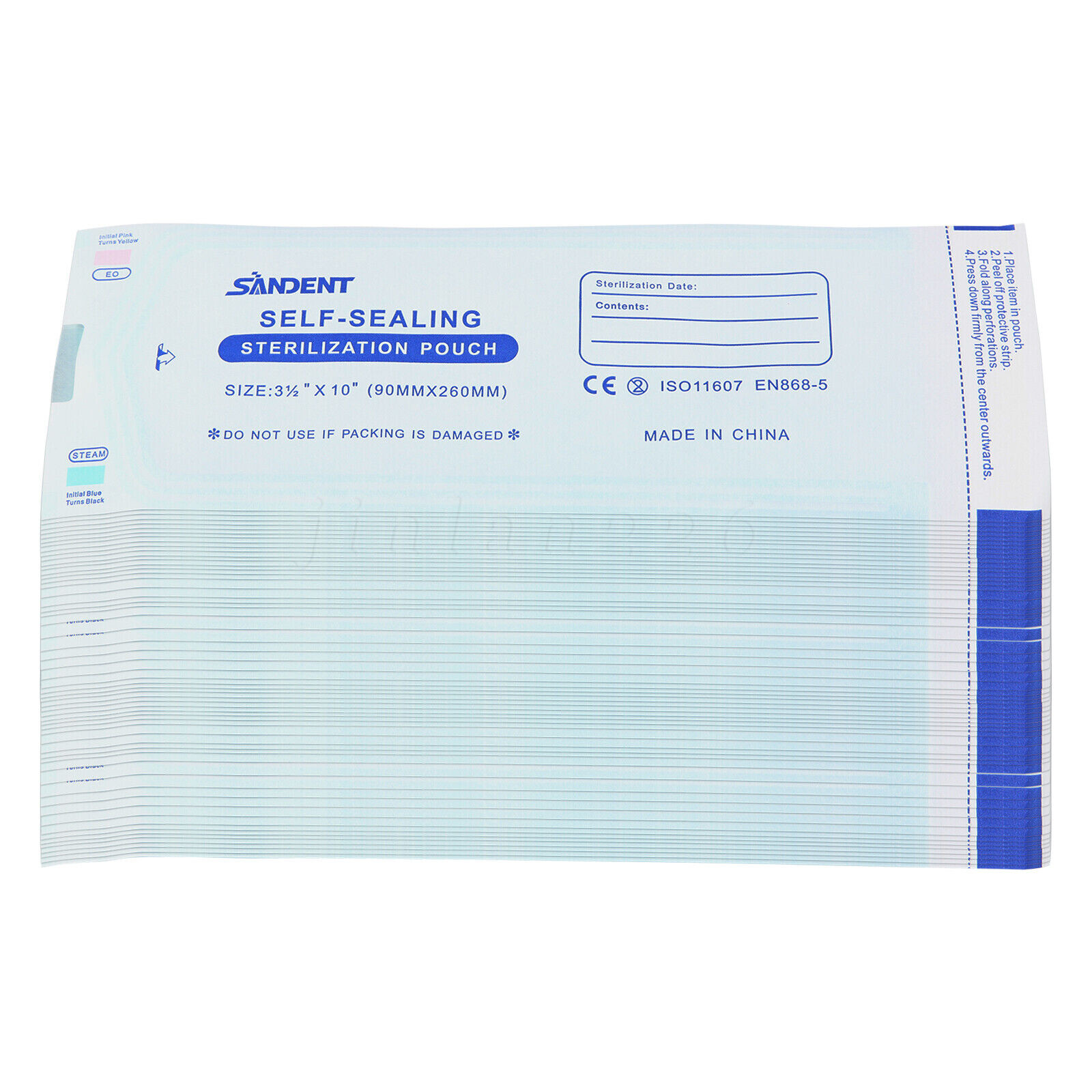 200pcs/Box Self Sterilization Pouches Pouch Autoclave Sterilizer Bags
