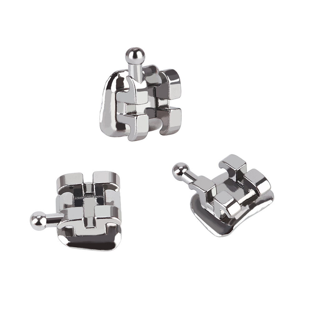 Dental Orthodontic Round Niti Arch Wires Super Elastic / Metal Brackets Braces