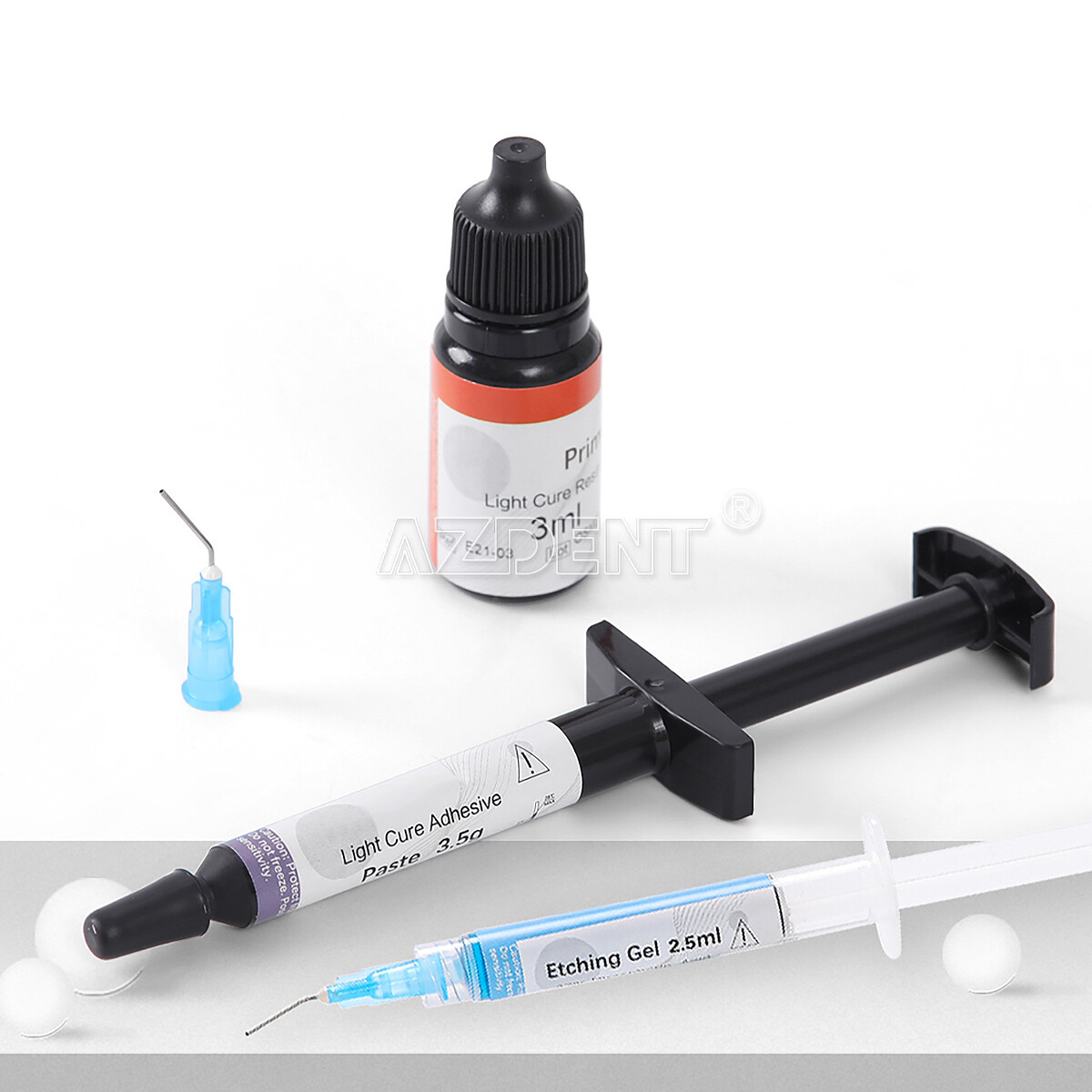 Dental Ortho Bracket Braces Glue Bonding System Light Curing Primer Adhesive Kit