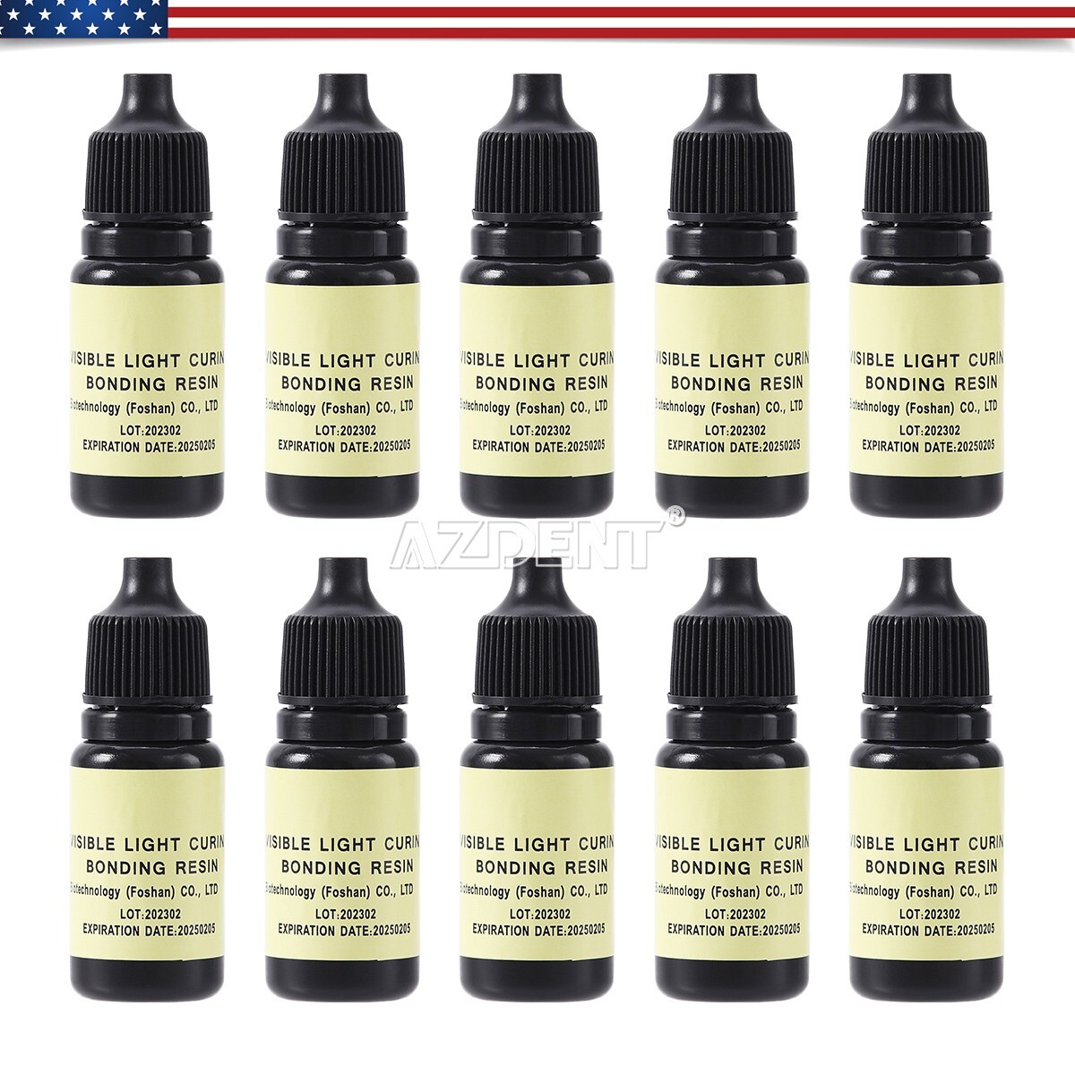 Dental Visible Light Cure Dentin Enamel Bonding Resin Adhesive ONE STEP 5 ML