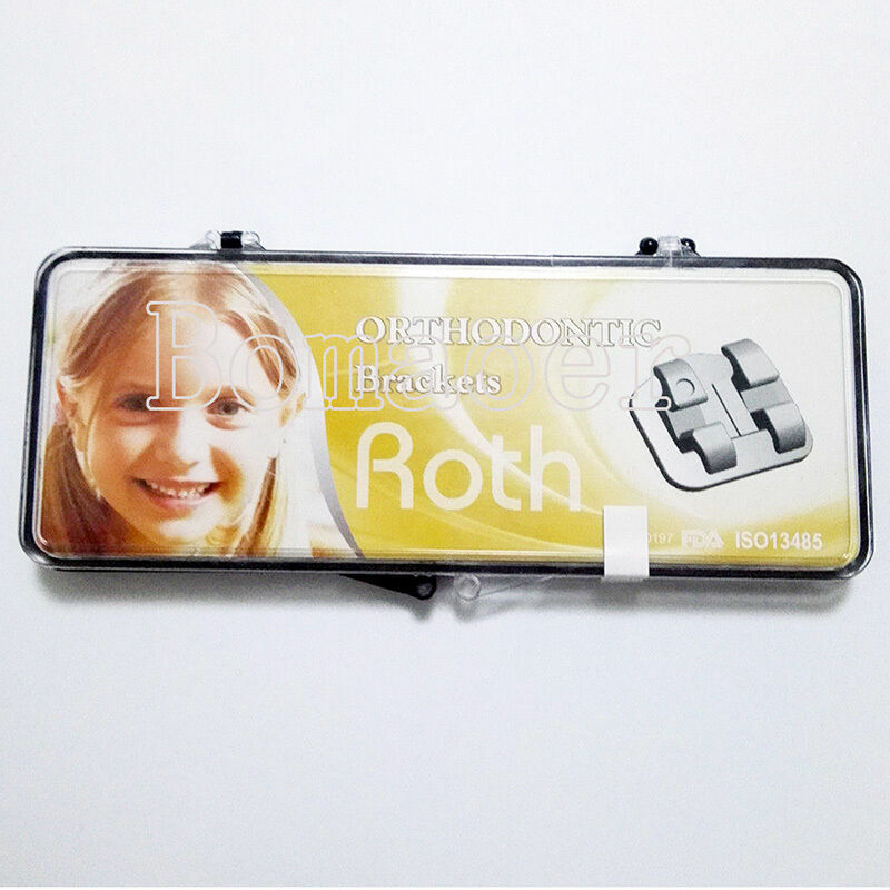 NEW 100×Dental Orthodontic MIM brackets brace Mini Roth/MBT0.022 With 345hooks