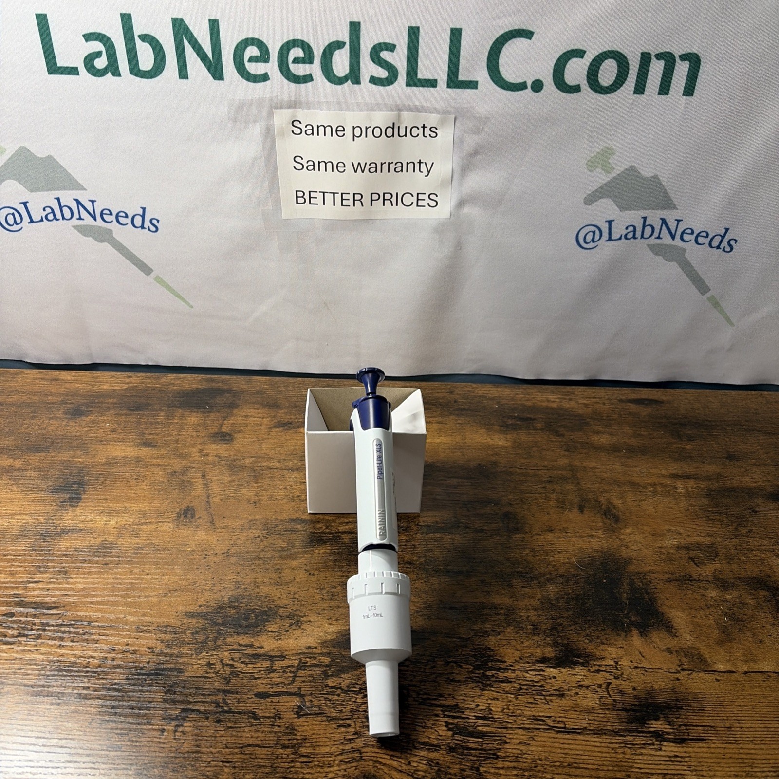 Rainin pipet-lite XLS L-10mL 10mL Pipettor Calibrated April 2026 no ejector