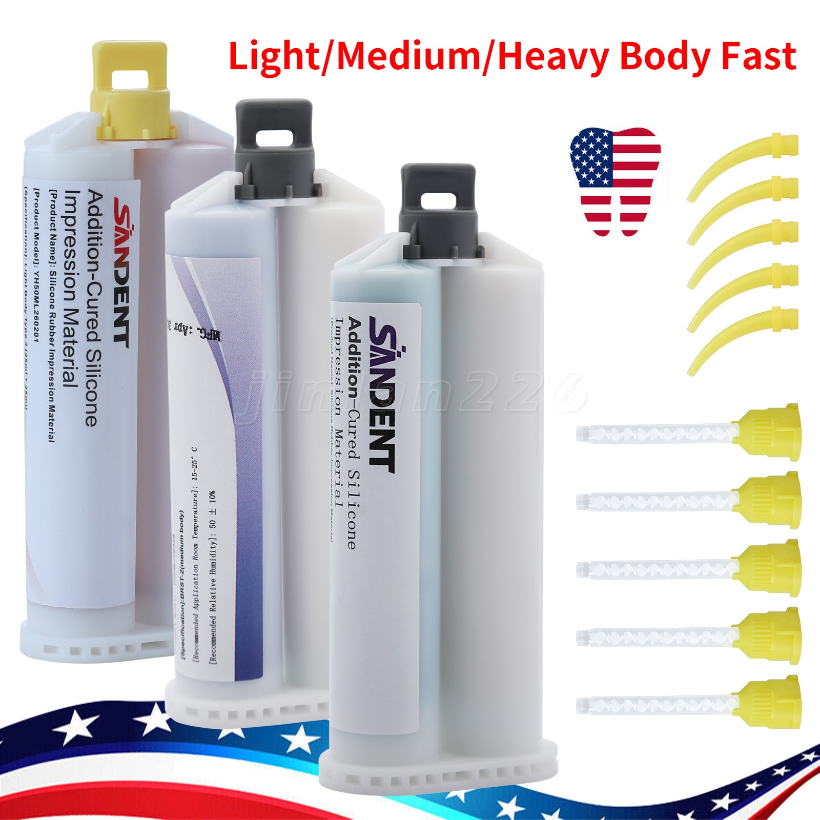 Dental Impression Material Silicone Medium/Light/Heavy Body Fast Set
