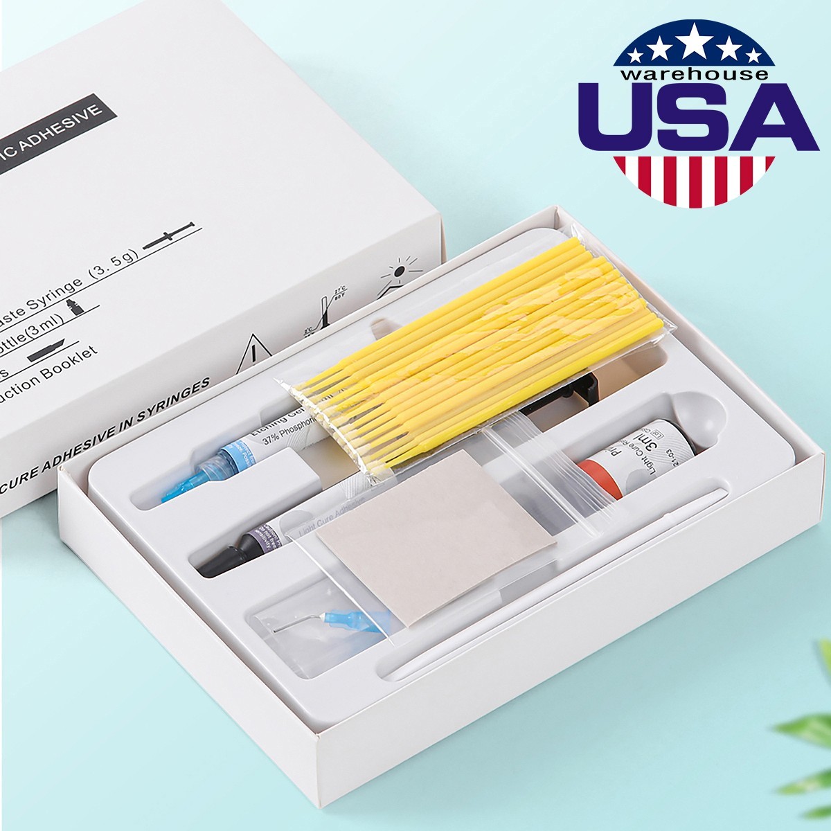 Dental Orthodontic Light cure adhesive/no-mix direct bonding system For Bracket