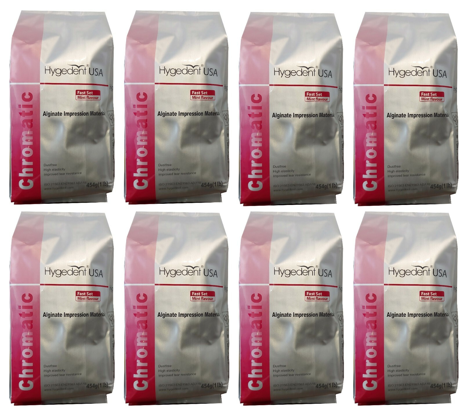 Hygedent Chromatic Alginate Impression Material , 454g, Reg/Fast Set Mint