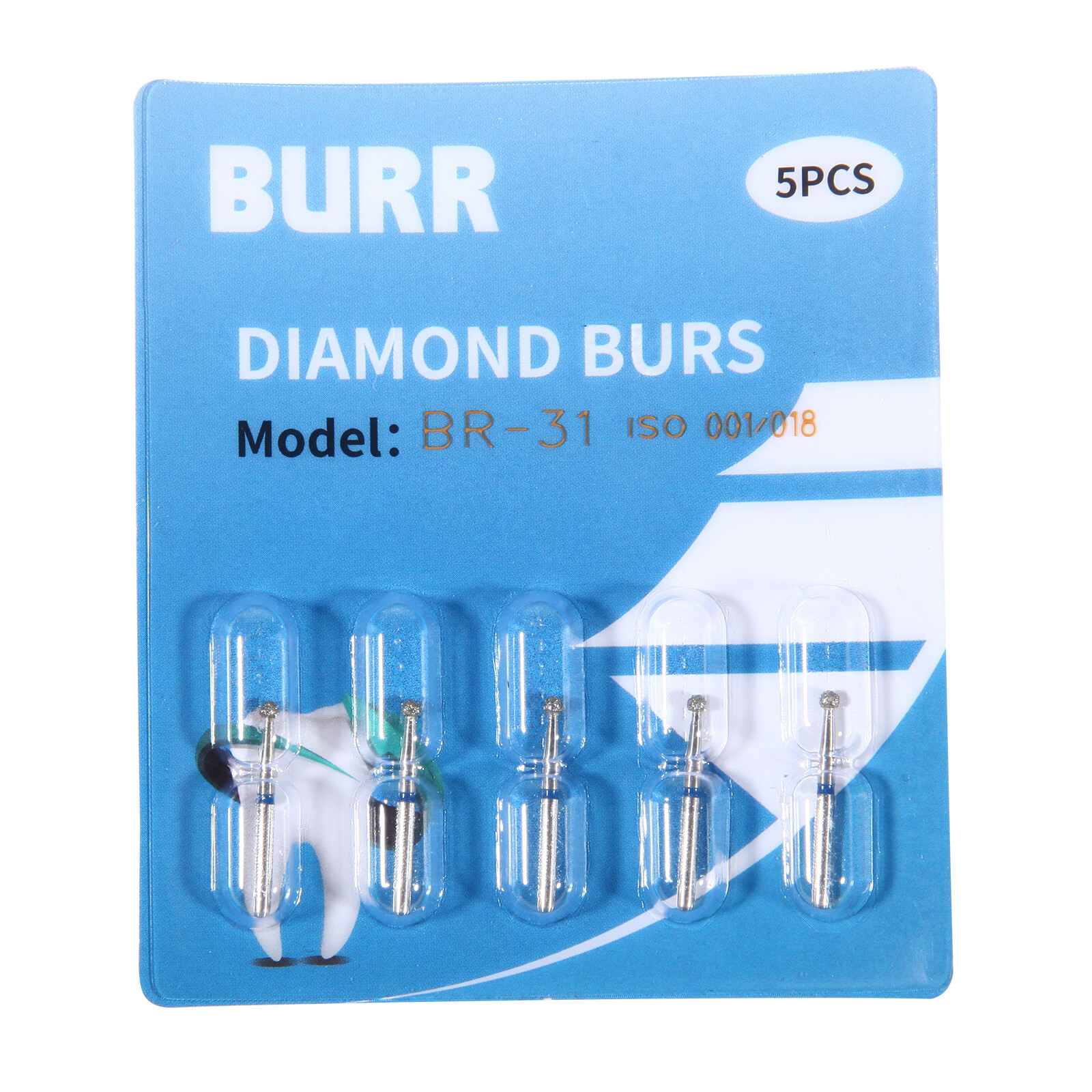 100pcs SANDENT Dental Diamond FG Burs for High Speed Handpiece 102 Models
