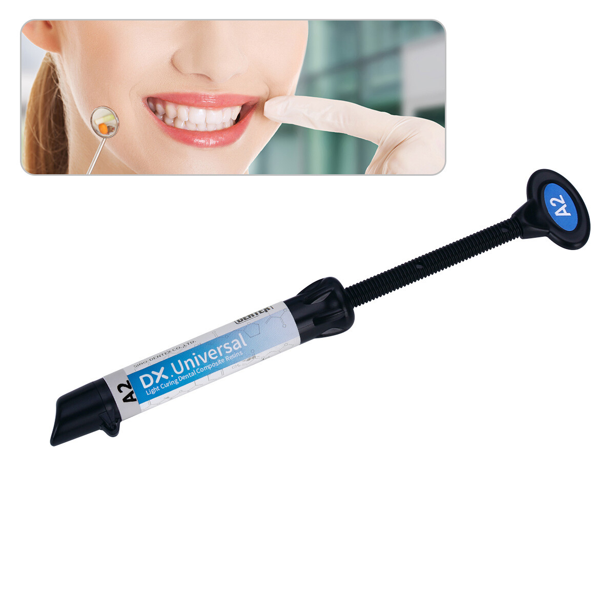 Dentex Dental Universal Composite Resin Light Cure Teeth Filling Material A2