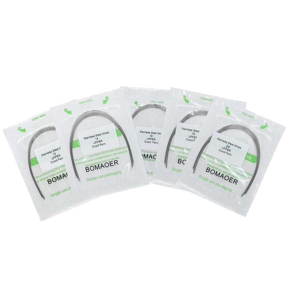 5-200 Packs Dental Orthodontic Stainless Steel Arch Wire Round Ovoid All sizes