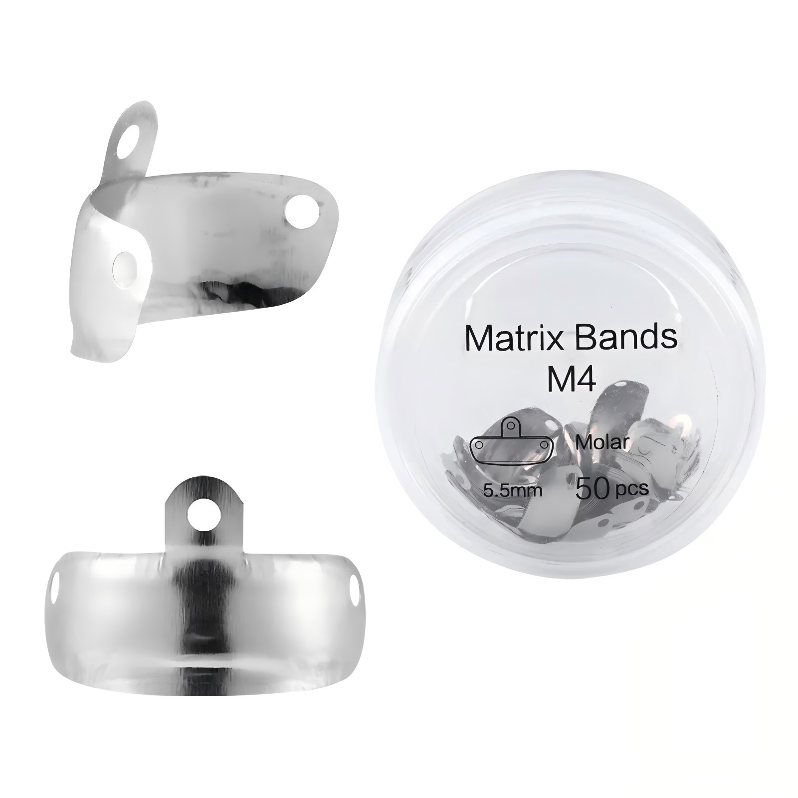Dental Sectional Matrix Bands 4.5 5.5 6.5 Niti Retaining Rings Wedges Palodent