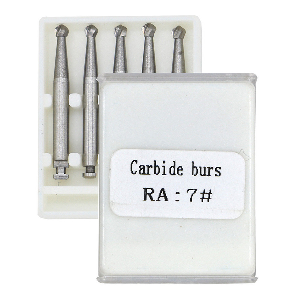 10 PCS Dental bur Latch Carbide Burs RA7 for Low Speed Handpieces BOMAOER