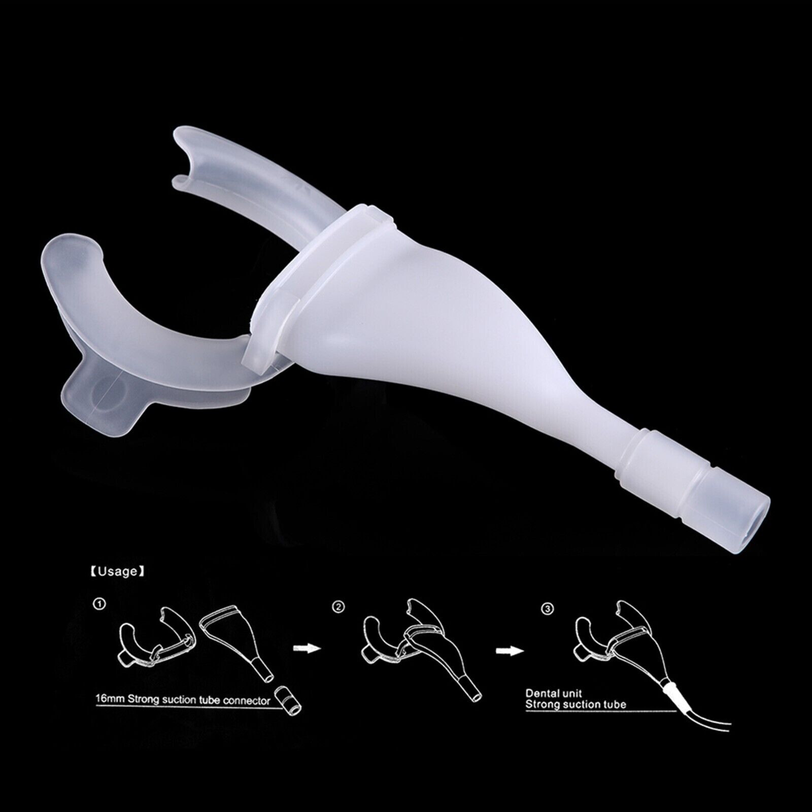 Dental Oral Cheek Lip Retractor Mouth Opener Hygenist Aerosol Suction Saliva HVE