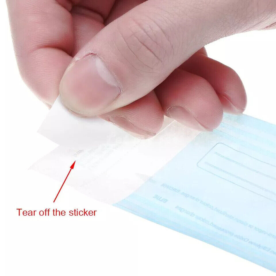 200Pcs/Box Dental Autoclave Disposable Sterilization Self-Sealing Pouches 6 Size