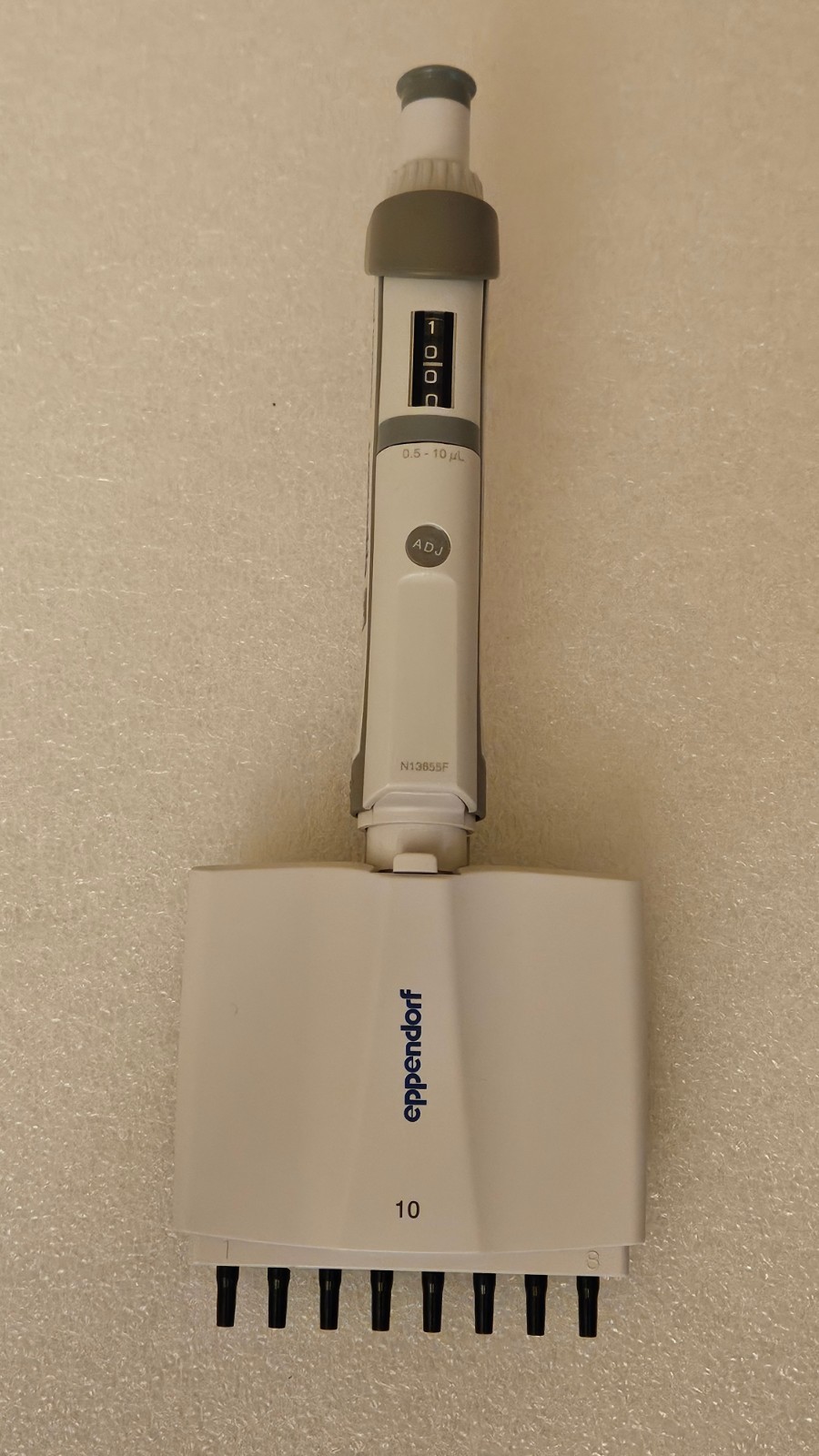 Eppendorf Research Plus 0.5-10 µL 8 Channel Pipette: Calibrated MSRP $1420