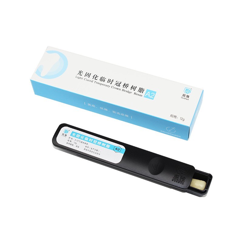 Guanya Light Cure Temporary Crown Bridge Material 12g Shade A2 A3