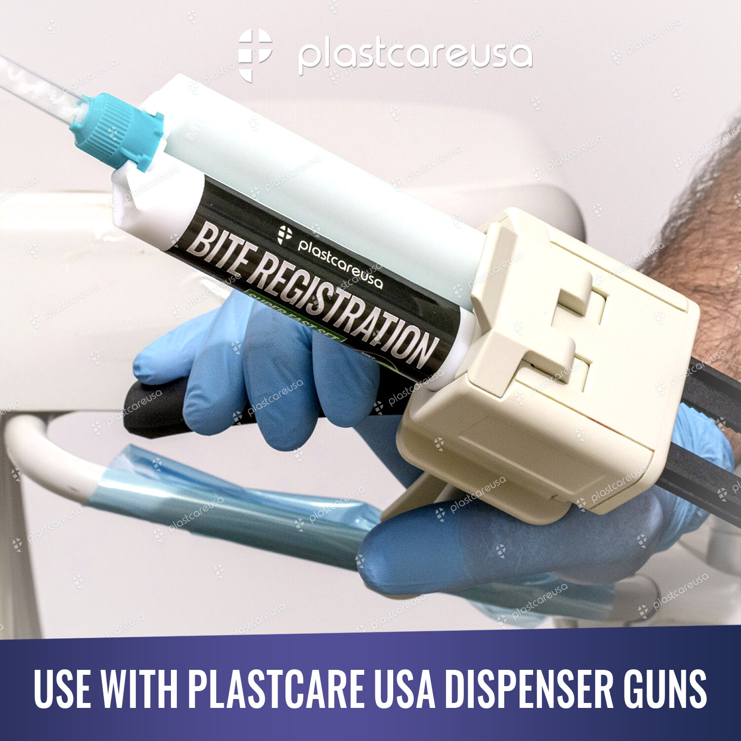 2 x Dental Bite Registration Material Fast Set 50ml Cartridges (Made in Germany)