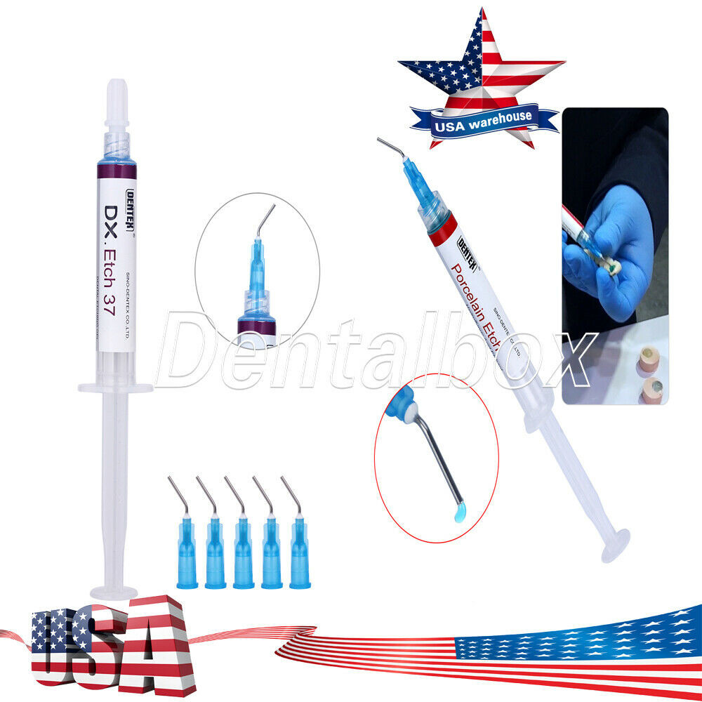 Dental Acid Etching Gel 37% /Porcelain Etch Gel 9.5% Hydrofluoric Acid