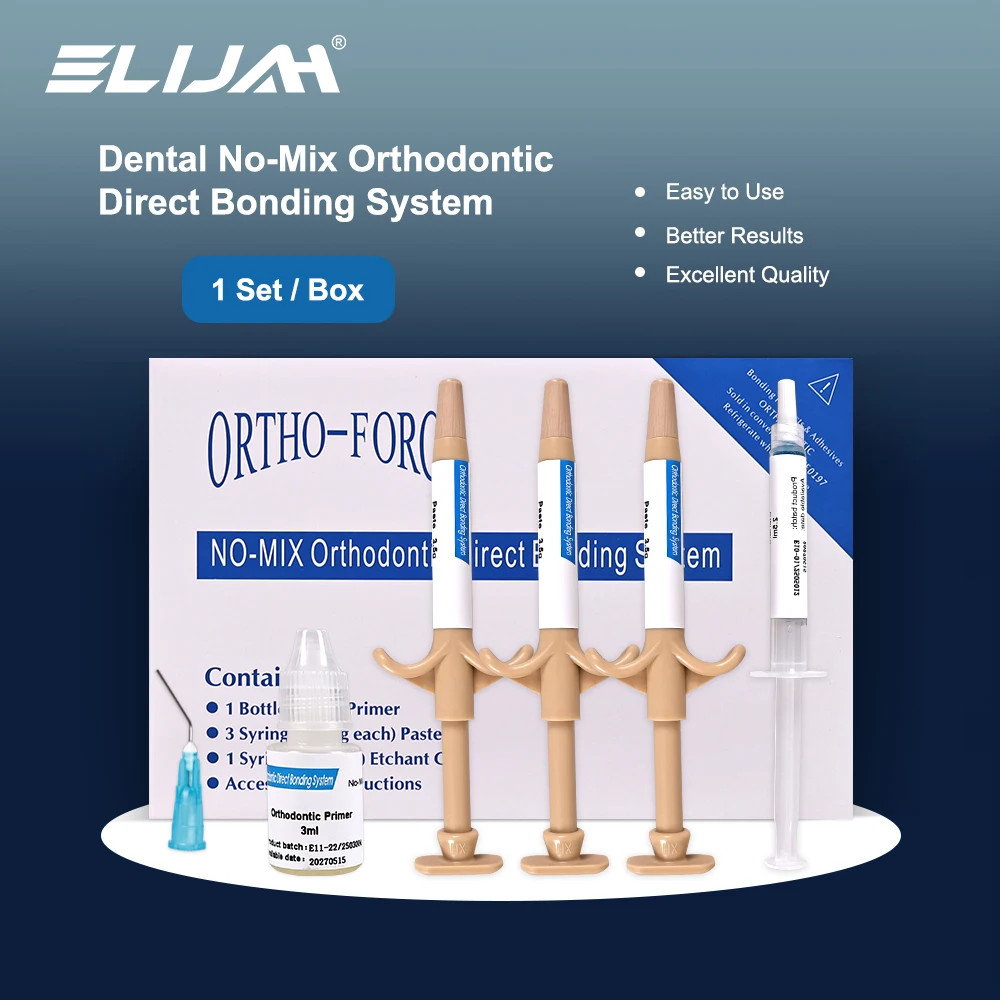 Dental Orthodontic No-Mix Self Cure Bonding Adhesive Kit For Brackets Braces