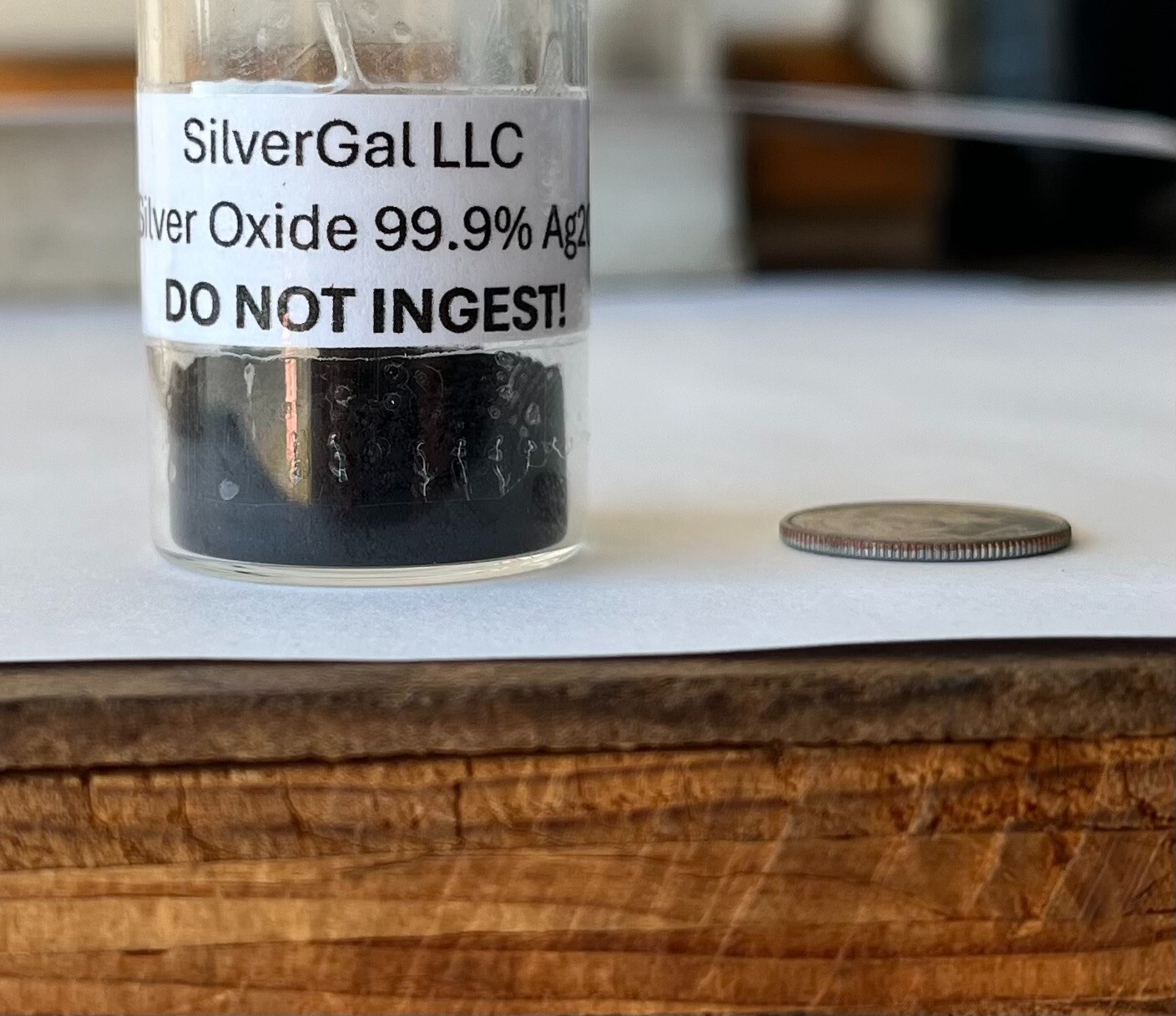 5 g Silver Oxide Ag2O metal powder 999+ High purity micron colloidal dust Ag2O
