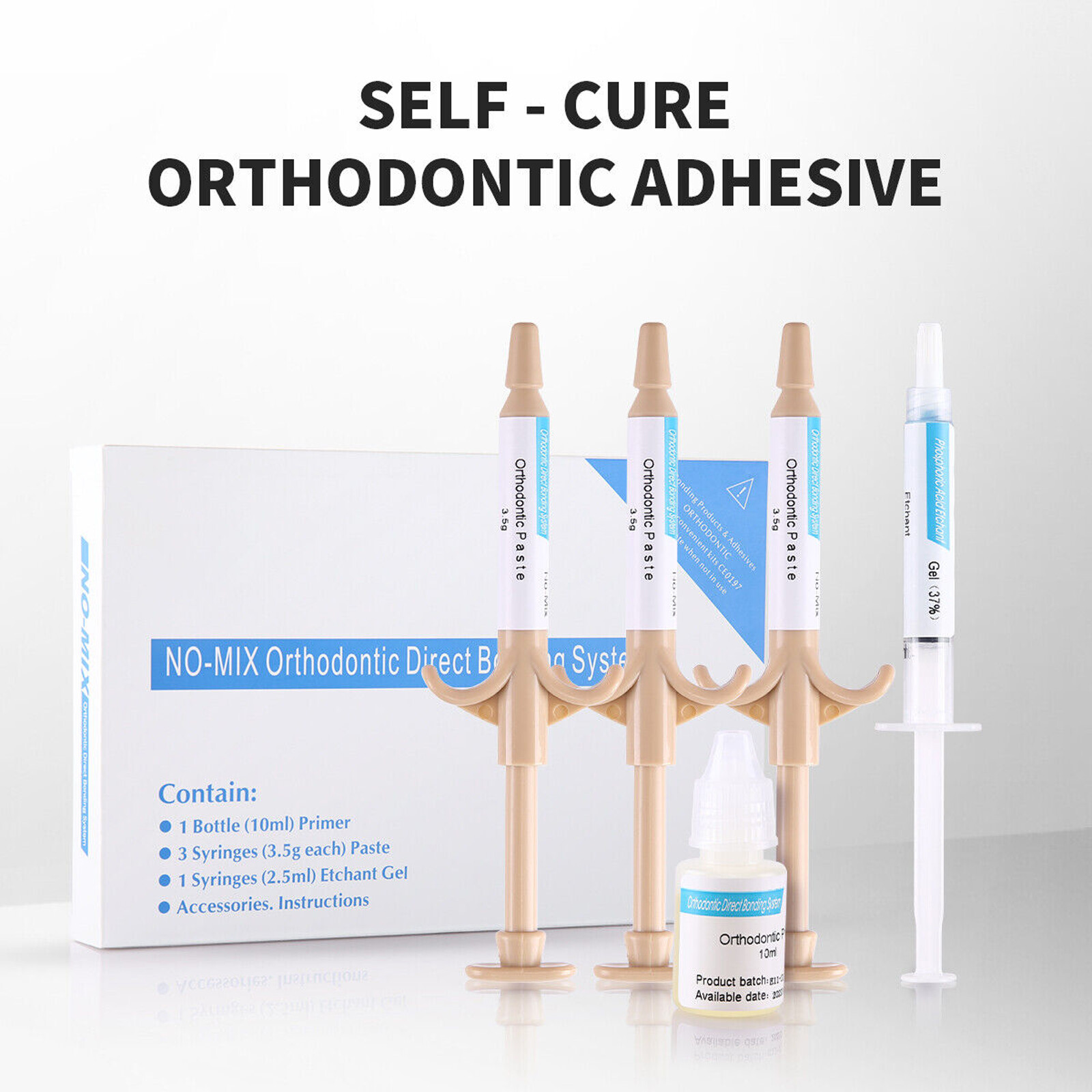 Dental Orthodontic Direct Paste Adhesive Bonding Self Curing Composite Resin Kit