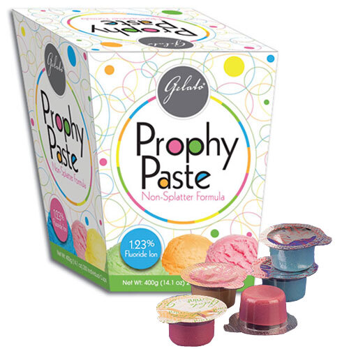 Keystone Gelato Prophy Paste -Medium grit, Mint Non-Splatter 1.23% APF #24-02277