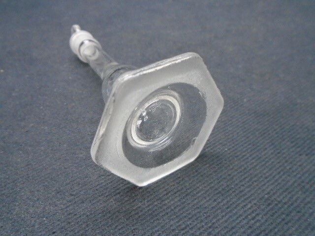 KIMAX 5mL Class A TC Micro Glass Volumetric Flask #9 Stopper Hex Base 28017A-5