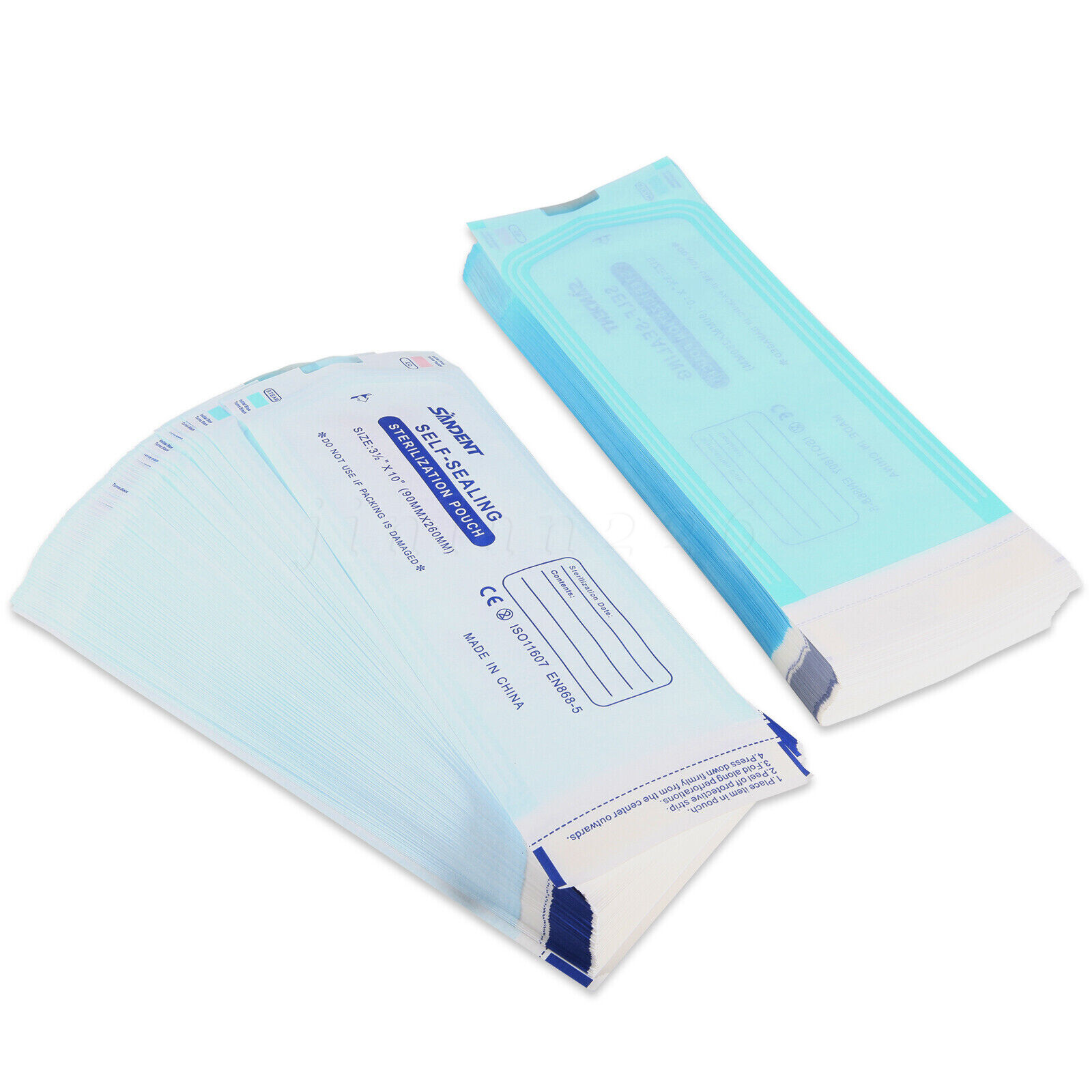 200pcs/Box Self Sterilization Pouches Pouch Autoclave Sterilizer Bags