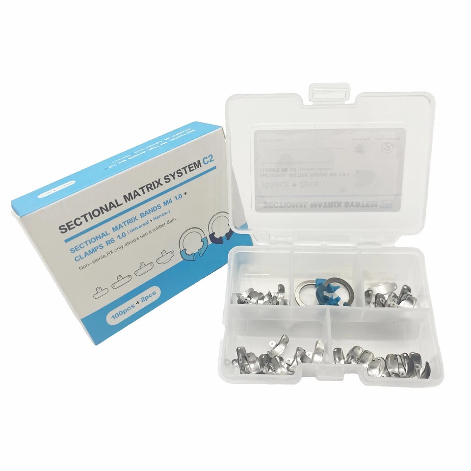 Dental Matrix Bands Ring Sectional Matrix System Wedges Pliers Fit Palodent V3