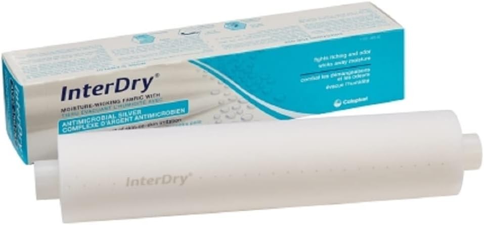Coloplast InterDry Ag Textile with Antimicrobial Silver Complex, 10″ x 12 ft.