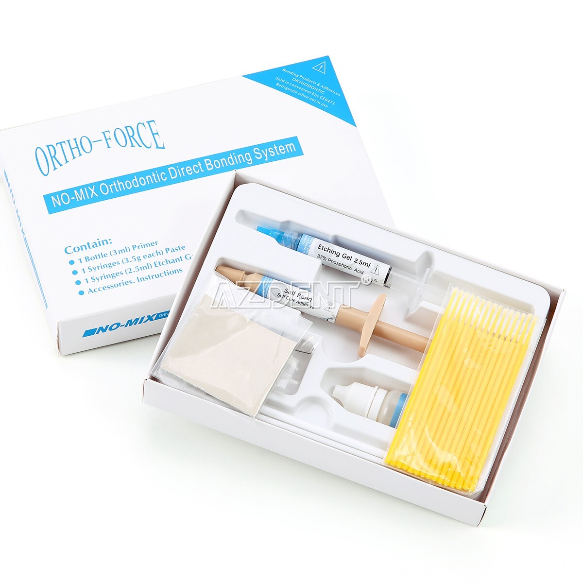 Dental Orthodontic Adhesive Resin Syringe Paste Kit For Brackets Braces Bonding