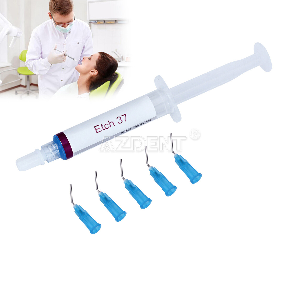 Dental Dentex 37% Acid Etching Gel Etchant 5ml/syringe